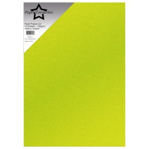 Perlemors papir A4, Paper Favourites PFSS313, 130g, 10ark LIME-GRN