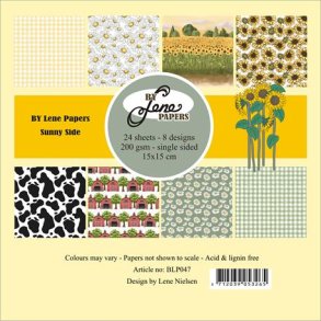 Papirblok i 15x15cm, 24 ark, 