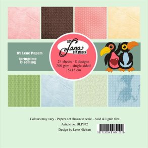 Papirblok i 15x15cm, 24 ark, 