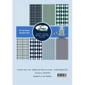 Papirblok i 15x21cm, 24 ark, 