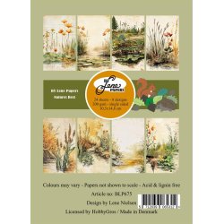 Papirblok i A6str. (10,5x14,8cm), 24 ark, "naturens bedste" fra By Lene, BLP675
