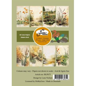 Papirblok i A6str. (10,5x14,8cm), 24 ark, 