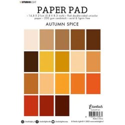 Blok m/karton fra Studiolight, Autum Spice, 250grams, 36 ark