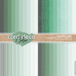 Papirblok i A4 str., 40 designark i GRNNE nuancer fra Dard Deco, 170 g/m2