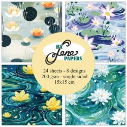 Papirblok i 15x15cm, 24 ark, "kander" fra By Lene, BLP052