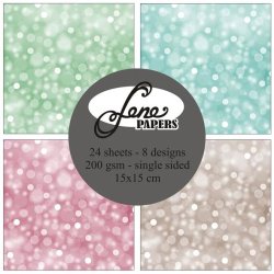 Papirblok i 15x15cm, 24 ark, "Young Ones" fra By Lene, BLP073