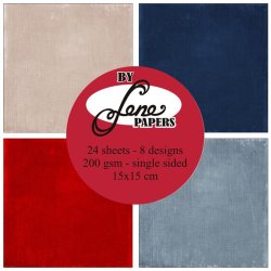 Papirblok i 15x15cm, 24 ark, "Celebrating Students" fra By Lene, BLP076