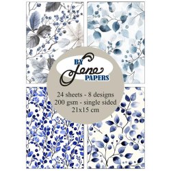 Papirblok i 15x21cm, 24 ark, "Winter Moods" fra By Lene, BLP257