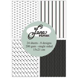 Papirblok i 15x21cm, 24 ark, "Baby Panda" fra By Lene, BLP261