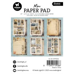 Papirblok fra Studiolight i A7-str. med hele baggrunde &amp; billetter til udklip, DPP304