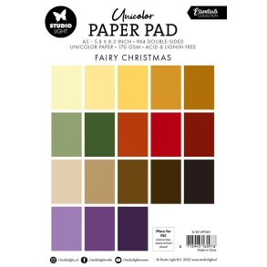 Blok m/karton fra Studiolight, FAIRY CHRISTMAS, 170grams, 36 ark