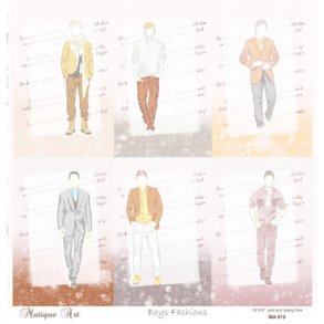 Scrappapir fra Matique Art, ca. 30x30cm, 200g, 