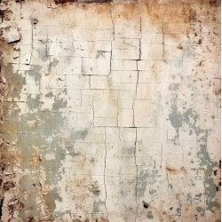 Scrappapir ca. 30x30cm, "Gammel murvrk" i lyse brune/gr farver, 2-sidet, 200g