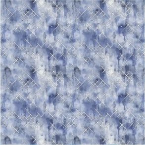 Scrappapir 30,5x30,5cm, 2-sidet; st�vet bl� splat & tern, 200g