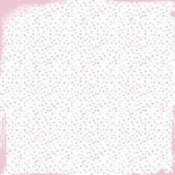 Scrappapir ca. 30x30cm, 2-sidet; hvide baggrunde m/sm� rosa hjerter &amp; sutter, 200g