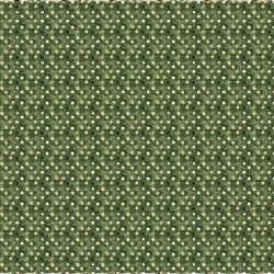 Scrappapir - Jul; ca. 30x30cm, 2-sidet; gr�n m/beige prikker &amp; felter m/julegr�nt, 190g