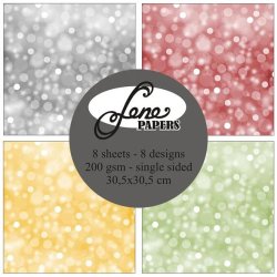 Scrap-blok i ca.30x30cm, 8 ark, "Young Ones" fra By Lene, BLP373