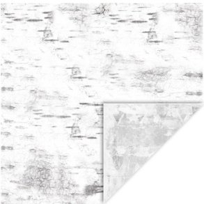 Scrappapir ca. 30x30cm, diskret spraglet mnster i hvid & gr, 2-sidet, 200g