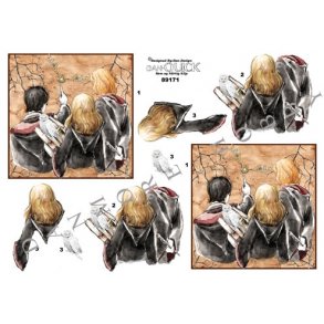 3D ark - B�rnemotiv, Harry Potter, Hermione og Ron