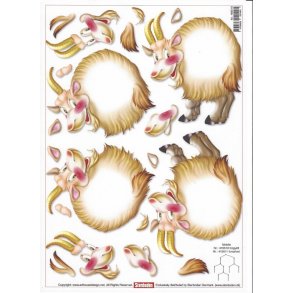 3D ark - B�rnemotiv, glad ged, velegnet til uro