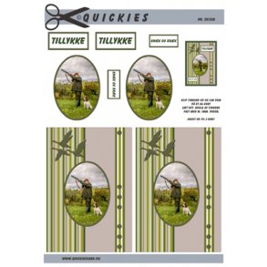 3D klippeark - Fritid, jger, jagt og hund