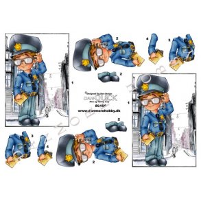 3D ark - Job. Betjent, politi