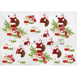 3D ark - Julemand, gaves�k, gaver