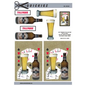 3D klippeark - l og spillekort