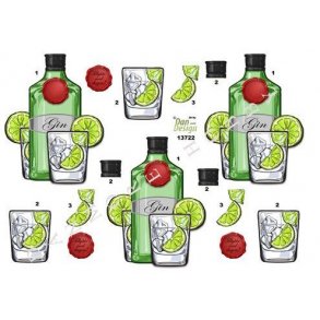3D ark - Gin og tonic, drink