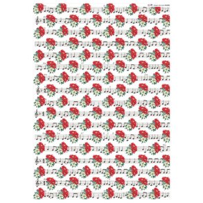 Baggrundspapir i A4 strrelse; Noder & julestjerner