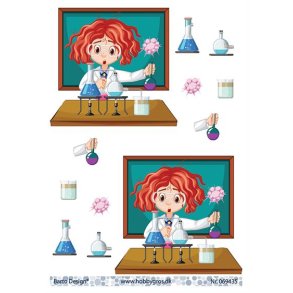 3D klippeark - Job; Kemiker / Laborant / Lrer