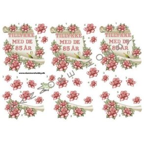 3D klippeark - Tillykke med de 85 r - til fdselsdag