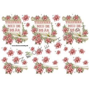 3D klippeark - Tillykke med de 95 r - til fdselsdag