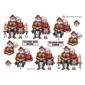 3D klippeark - Sdt ldre par p bnk