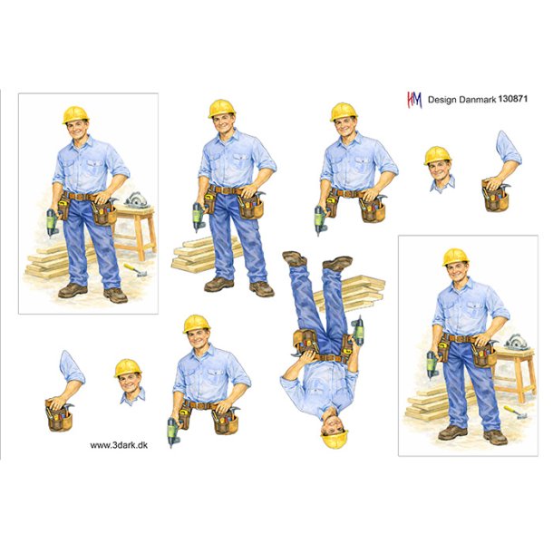 3D klippeark - Job, T�mrer