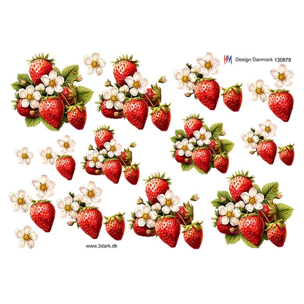 3D klippeark - L�kre jordb�r