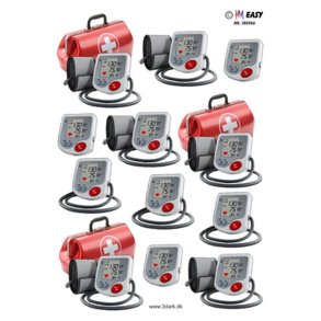 3D klippeark - Job; Lgetaske & blodtryksmler