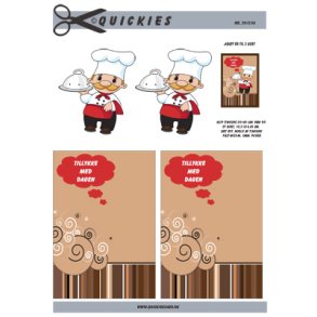 3D klippeark - Job, kok