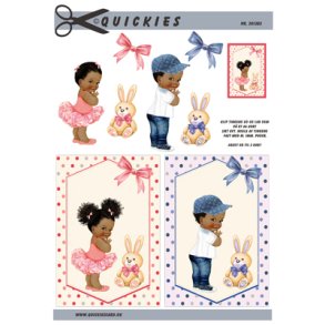 3D klippeark - B�rn; den s�deste lille pige og lille dreng