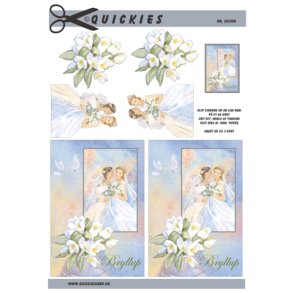 3D klippeark - Bryllup, damebryllup