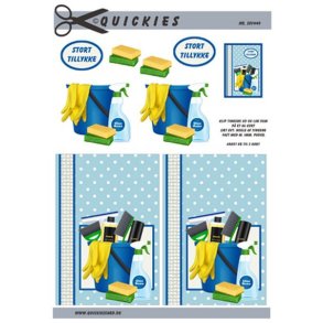 3D klippeark - Job, Service & Rengringsartikler 