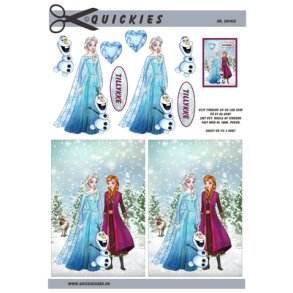 3D klippeark - Brnemotiv, Disneys Frost - Elsa, Anna & Olaf