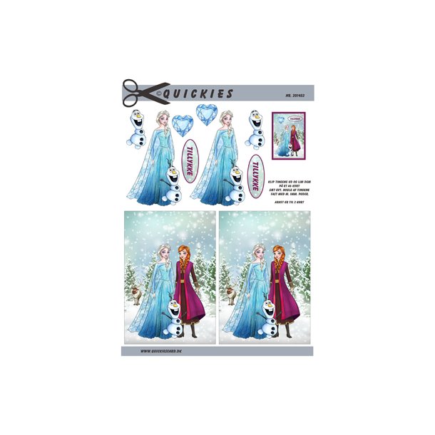 3D klippeark - Brnemotiv, Disney&acute;s Frost - Elsa, Anna &amp; Olaf