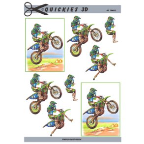 3D klippeark - Motorcross 