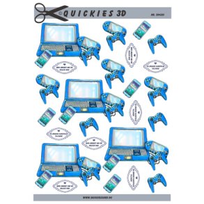 3D klippeark - IT og mobil, bl computer, mobil & spilleudstyr