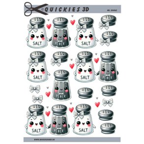 3D klippeark - Salt- og Peberst som krester