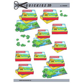 3D klippeark - Hobby; Puslespil