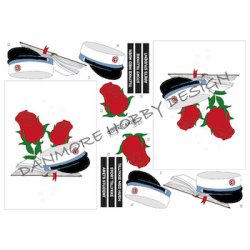 3D klippeark - Student, HF, hue, bog &amp; roser