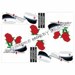 3D klippeark - Student, HF, hue, bog & roser