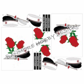 3D klippeark - Student, EUX, hue, bog & roser